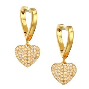 Kate Spade Earrings NWT / Pave Heart Drop Earrings